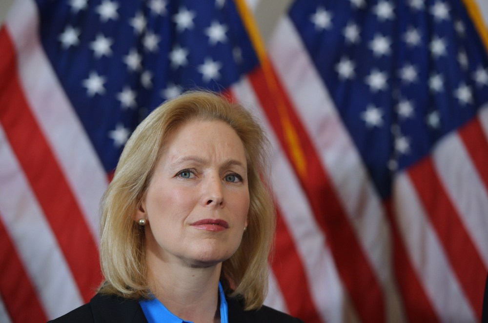 Senator Kirsten Gillibrand, D-NY, in the Russell Senate Office Building on Capitol Hill in Washington, D.C. on February 6, 2014.