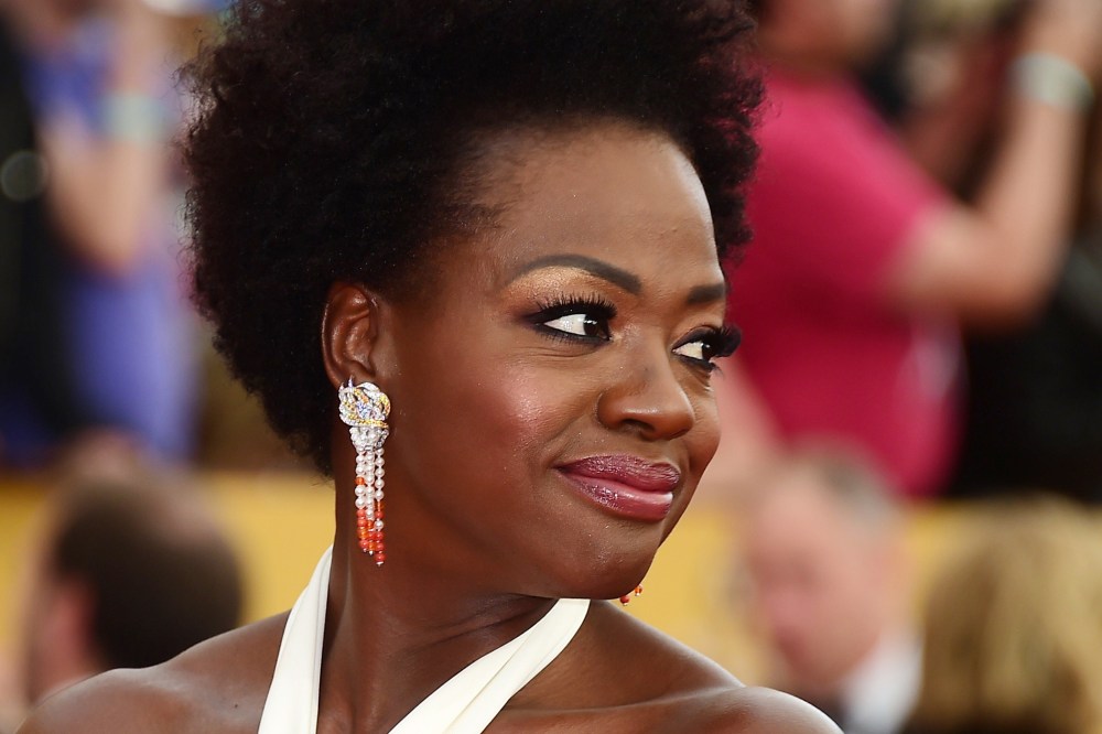 Actress Viola Davis arrives for the 21st Annual Screen Actors Guild Awards on Jan. 25, 2015 at the Shrine Auditorium in Los Angeles, Calif.