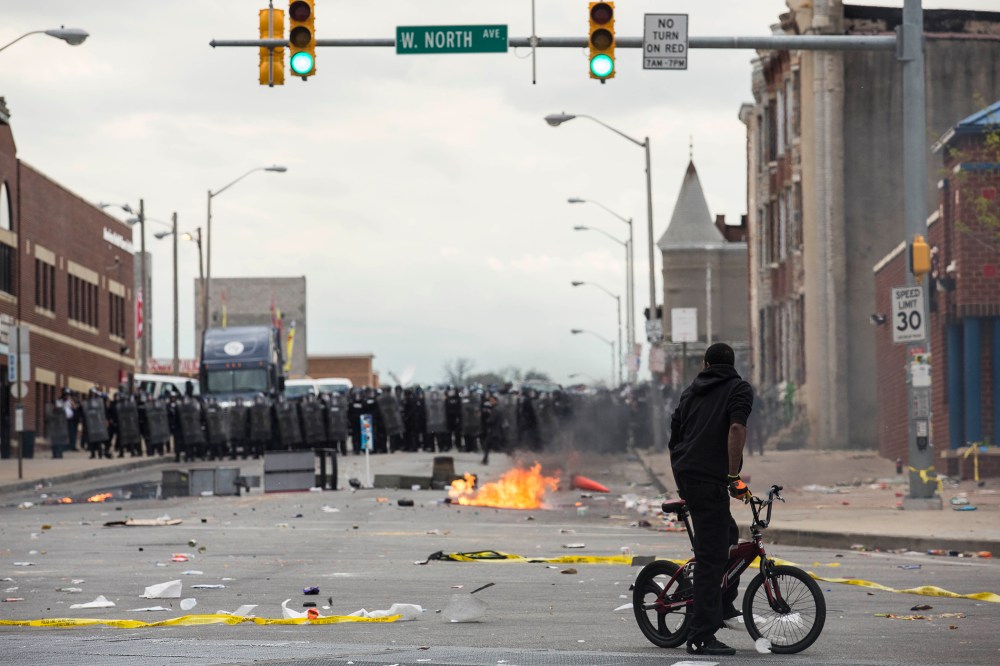 Protests in Baltimore After Funeral Held For Baltimore Man Who Died While In Police Custody