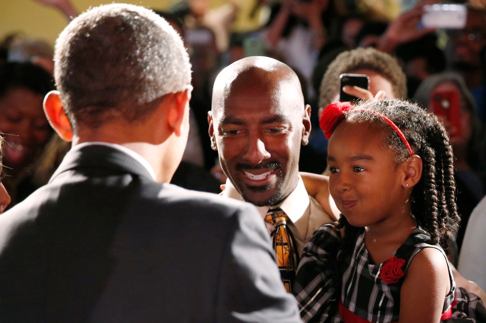 President Obama greets audience members after a talk on the economy and working families in Orlando last March.