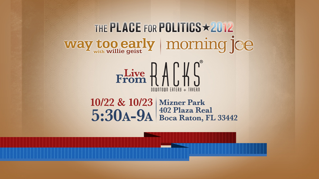 Morning Joe heads to Boca Raton, Florida for the final debate