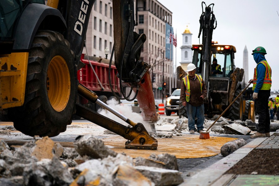 Crews Continue To Reconstruct Black Lives Matter Plaza