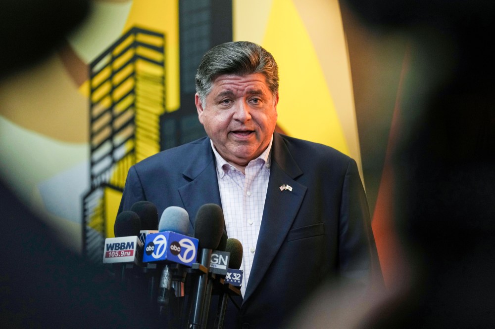 JB Pritzker speaks to the media