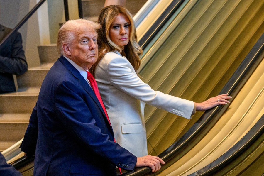 Donald Trump and Melania Trump.