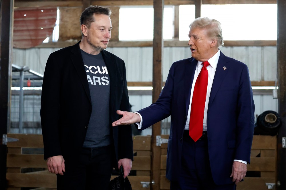 Donald Trump and Elon Musk on Oct. 05, 2024 in Butler, PA.