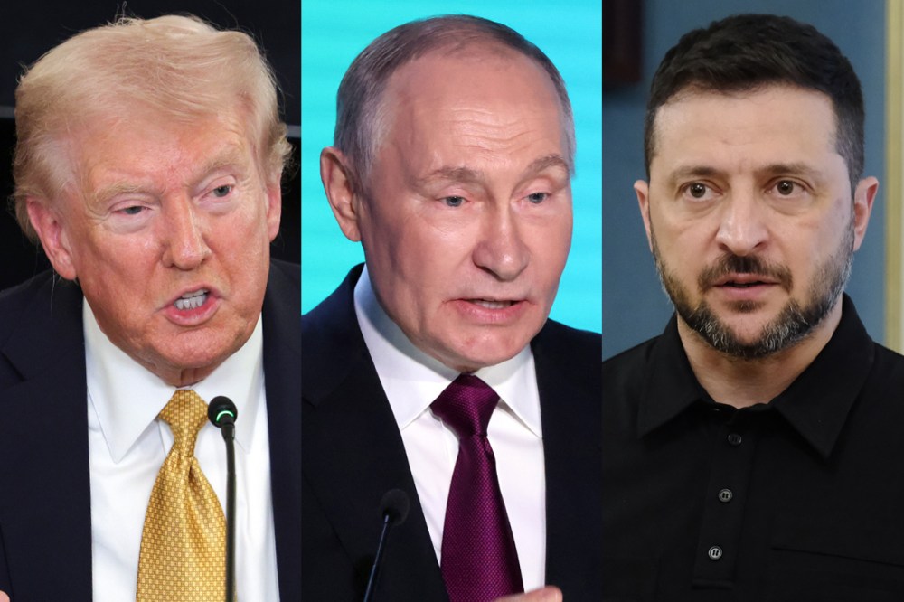 Donald Trump; Vladimir Putin; Volodymyr Zelenskyy.