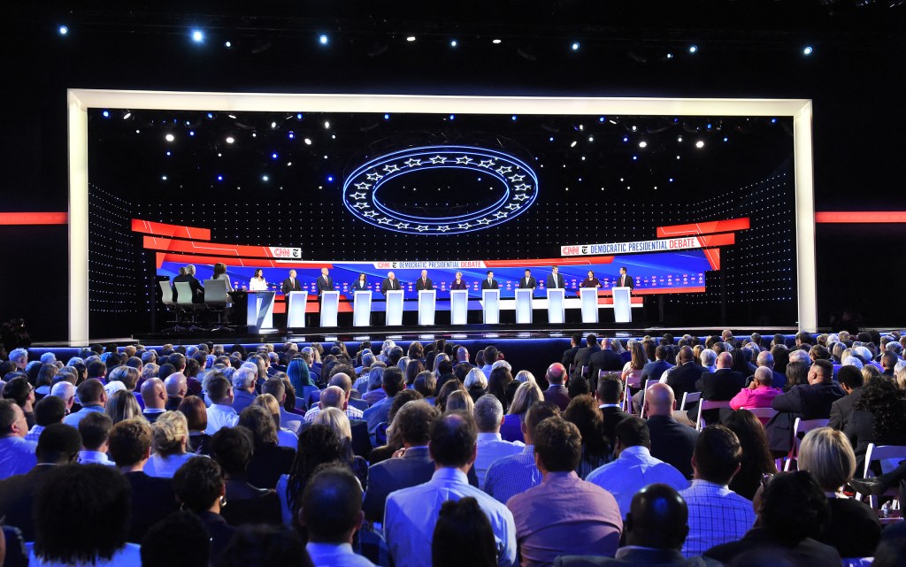 Democratic presidential hopefuls participate in the fourth Democratic primary debate of the 2020 presidential campaign.