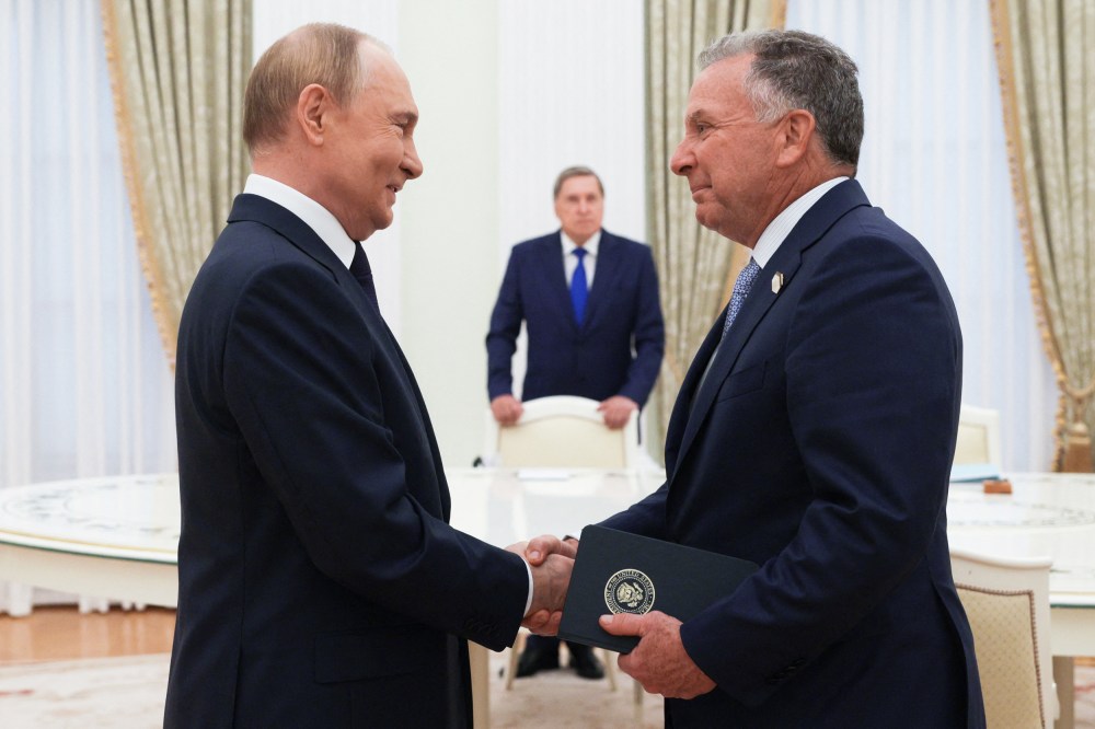 Vladimir Putin and Steve Witkoff.