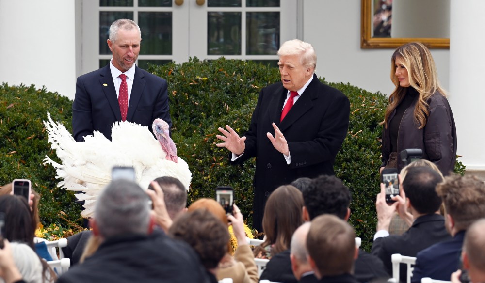 U.S. President Trump Pardons Thanksgiving Turkeys.