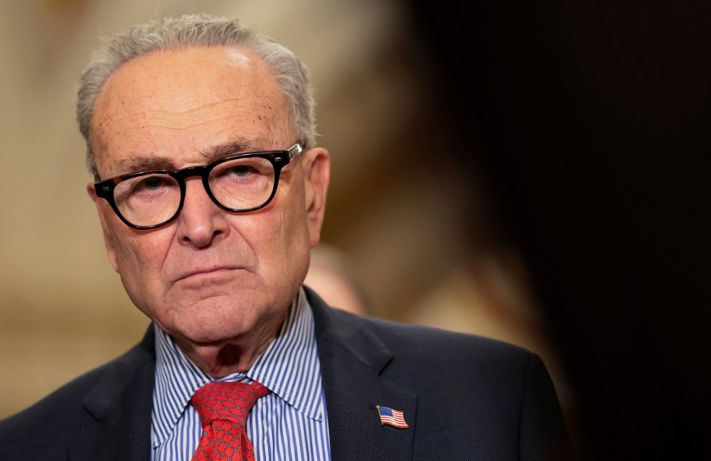 Senate Minority Leader Chuck Schumer at the U.S. Capitol.