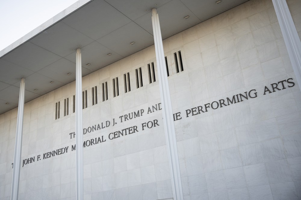 A view of the John F. Kennedy Center for the Performing Arts, which was recently renamed the Donald J. Trump and John F. Kennedy Memorial Center for the Performing Arts.