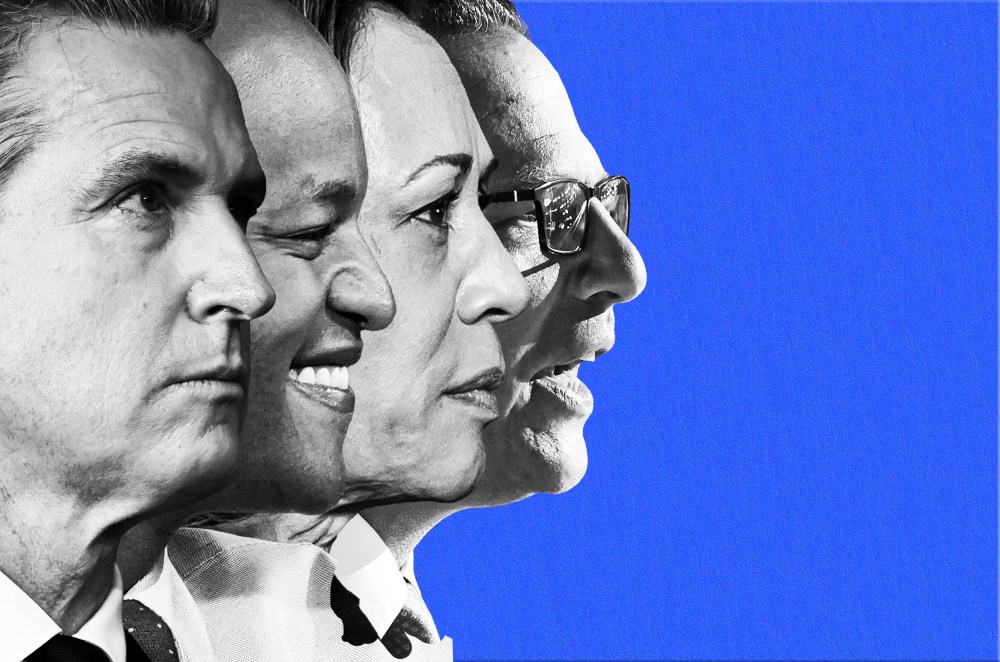 Gavin Newsome, Wes Moore, Kamala Harris, Josh Shapiro.