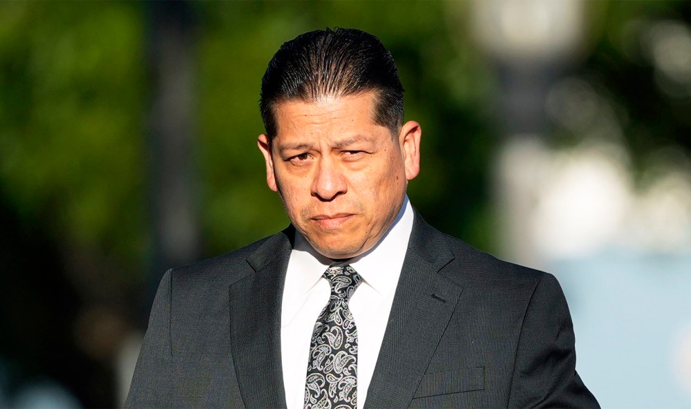 Former Uvalde Consolidated Independent School District police officer Adrian Gonzales on July 25, 2024 in Uvalde, TX.