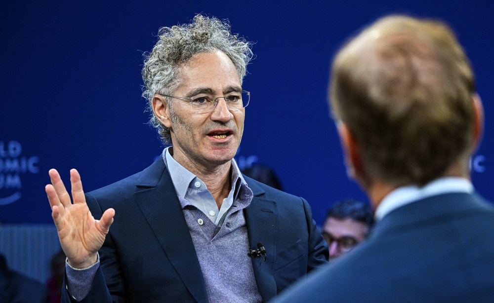CEO of Palantir Technologies Alex Karp during the World Economic Forum annual meeting on Jan. 20, 2026, in Davos, Switzerland.