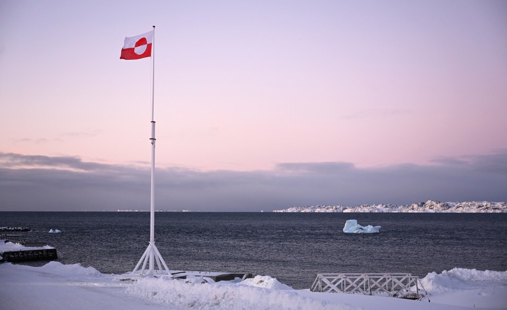 A Greenlandic flag on Jan. 20, 2026, in Nuuk, Greenland.