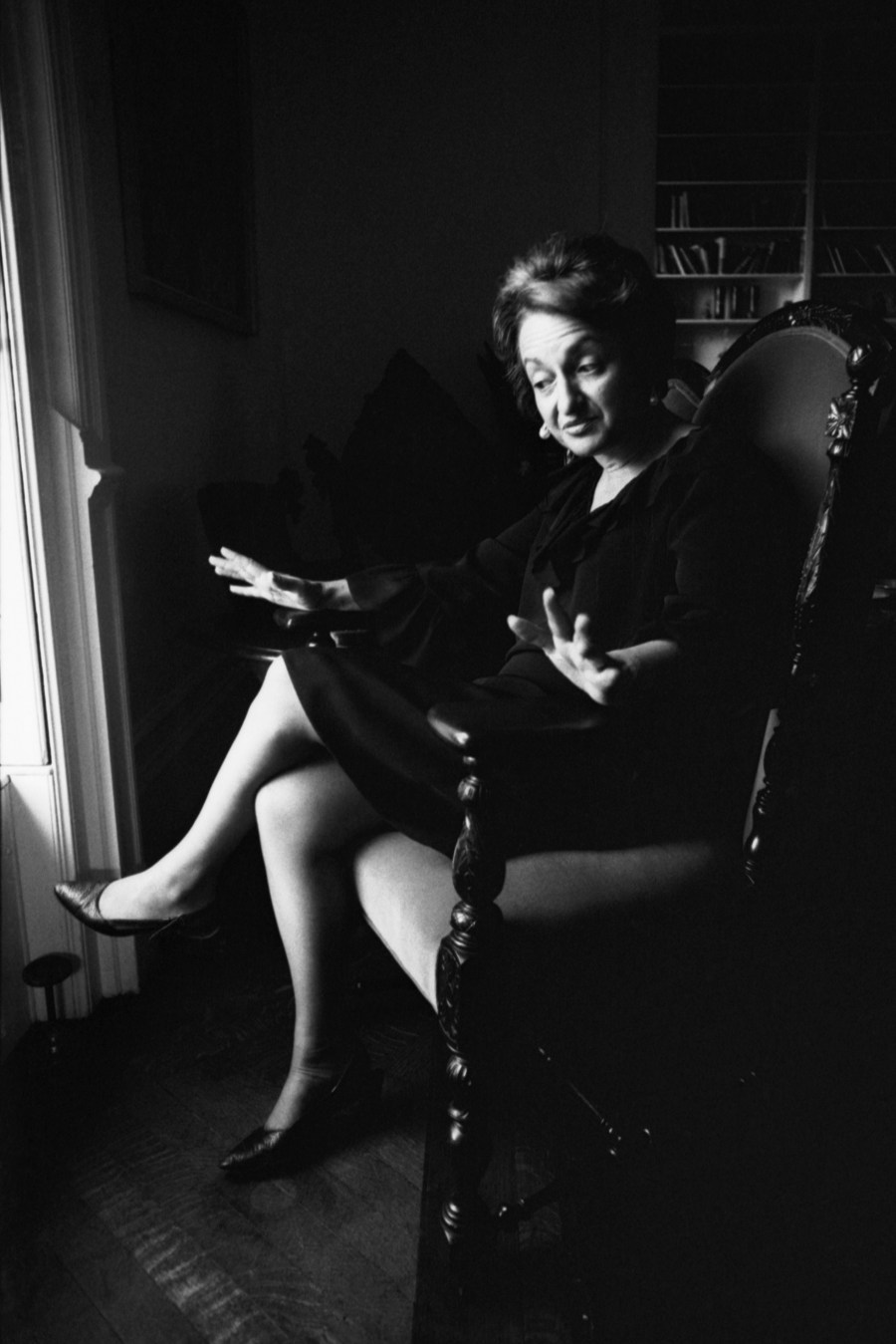 American feminist writer, and leading spokesperson, activist, and organizer in the women's liberation movement, Betty Friedan poses for a portrait at home on June 8, 1965 in New York City, New York.
