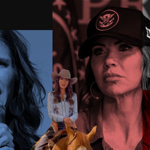 Pictures of Kristi Noem showing how much she's changed her look in the recent years.