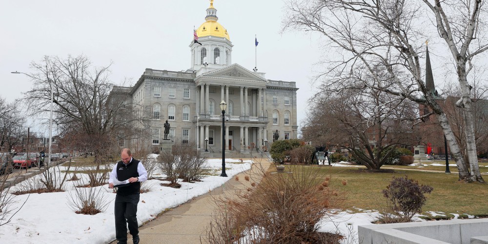 New Hampshire State House, the state capitol building of New Hampshire.