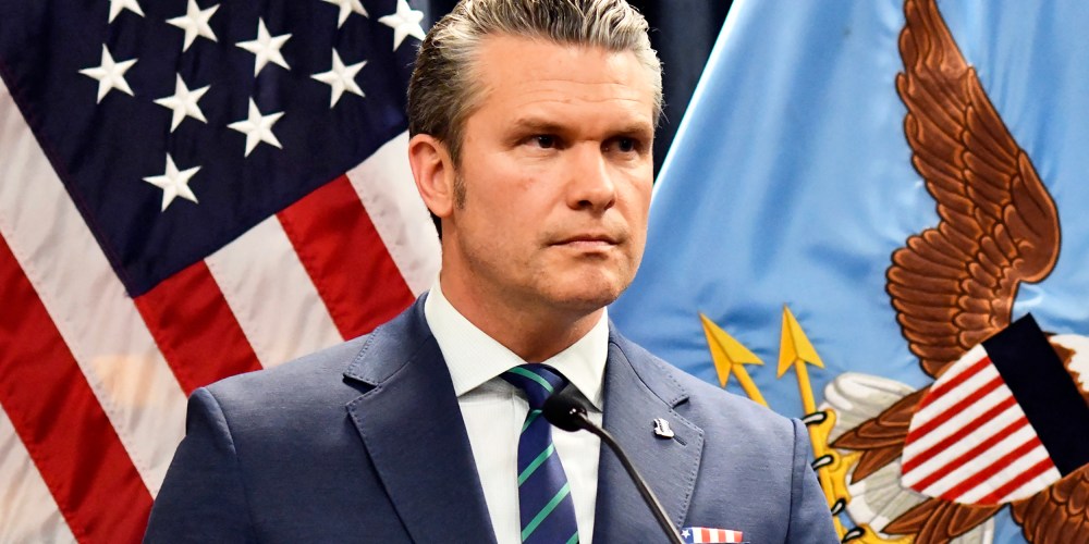 Secretary of Defense Pete Hegseth.